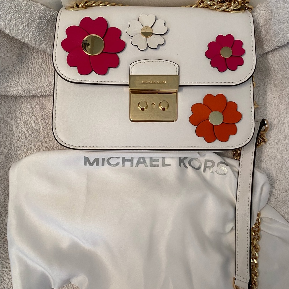 Michael Kors Flora applique crossbody bag